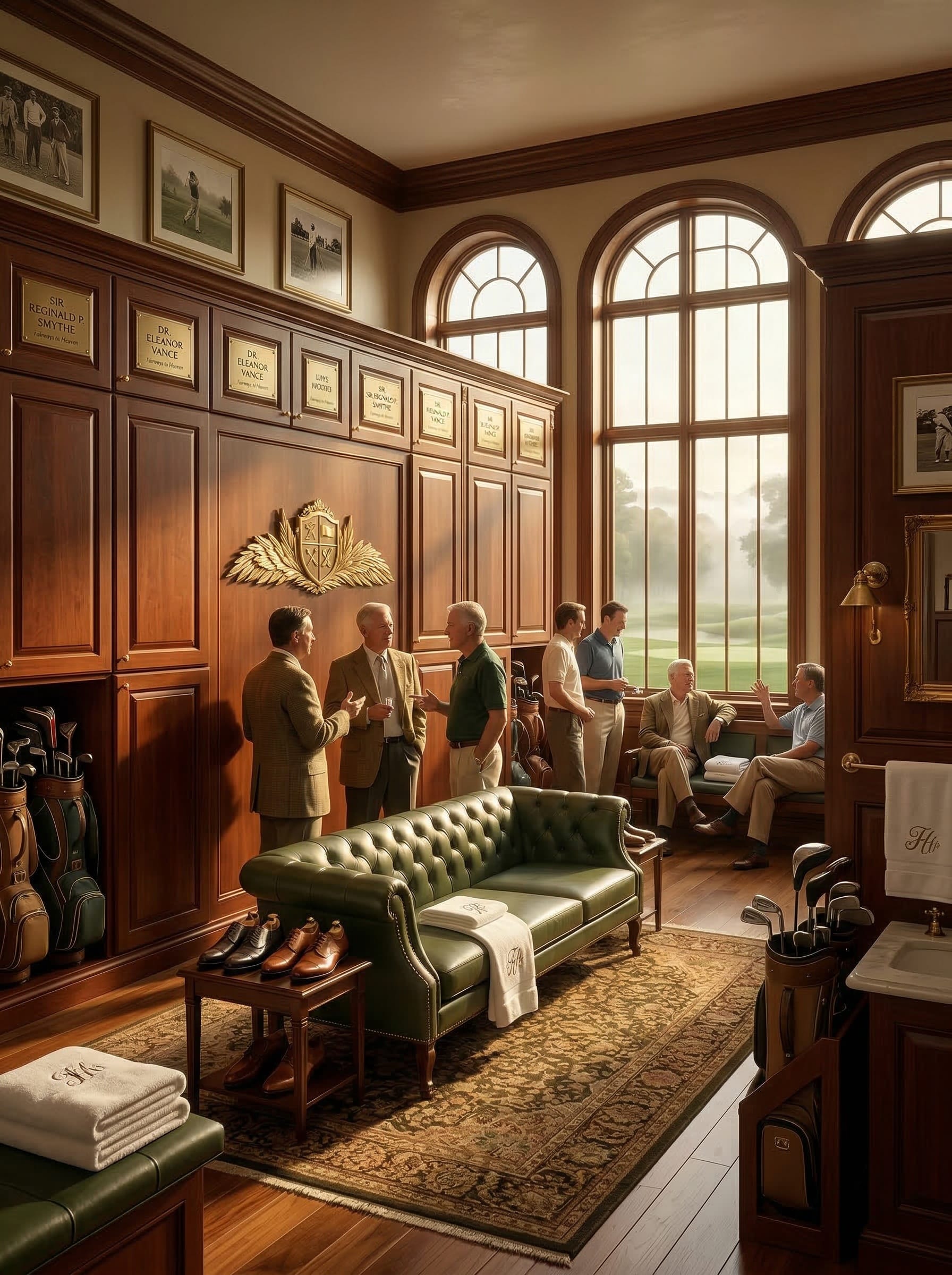 The Members' Locker Room at Fairways to Heaven
